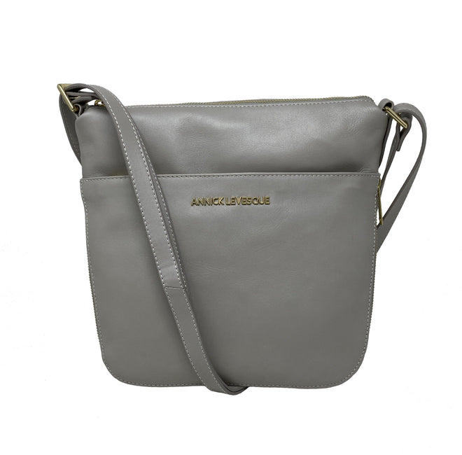 Sac à main en cuir véritable transformable perlé | Josée