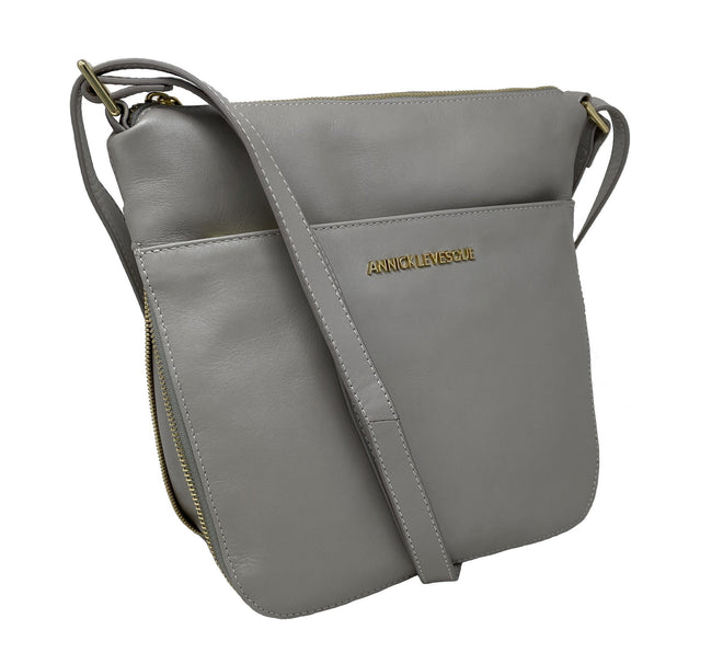 Sac à main en cuir véritable transformable perlé | Josée