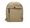 Petit Sac à dos Classique en Cuir Beige, convertible - Caroline