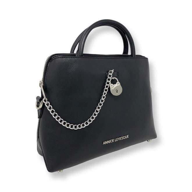 Sac à main en cuir Noir | Miranda - PRÉCOMMANDE