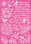Timeless Christmas Script & Foliage Stencil