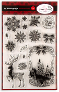 Art Nouveau. Winter Wonderland Stamp