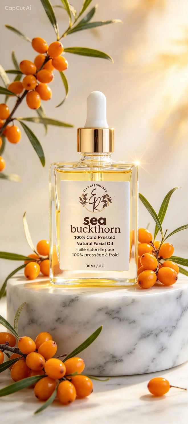 Sea Buckthorn Facial Oil Serum for Glow & Even Skin Tone