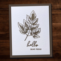 Sketchy Floral - Hello 4x6" Clear Stamp Set 19075