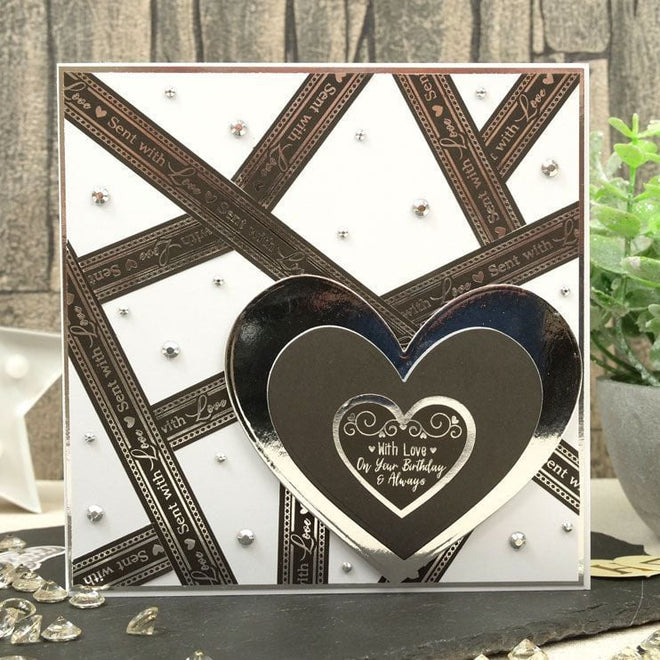 Stickables Self-Adhesive Foiled Sentiments Selection - Essential Colours