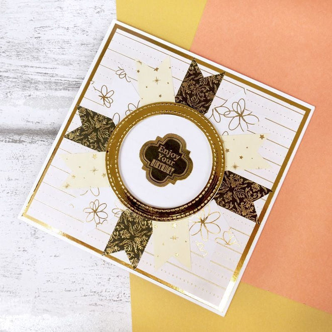 Stickables Self-Adhesive Foiled Sentiments Selection - Essential Colours