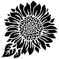 The Crafters Workshop 6x6 Stencil Joyful Sunflower