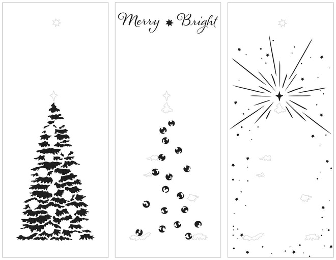 The Crafters Workshop Slimline Layered Tall Christmas Tree