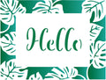The Crafters Workshop Monstera Banana Leaves Frames