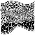 The Crafters Workshop 6x6 Stencil Crazy Waves