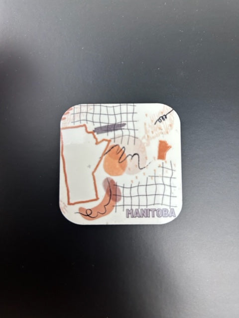 Winnipeg Manitoba Square Magnets