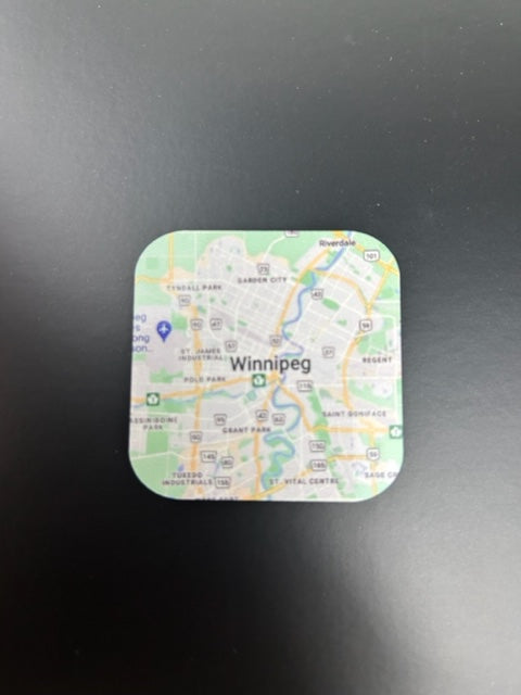 Winnipeg Manitoba Square Magnets