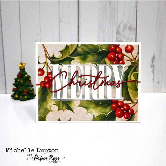 Merry Christmas Layered Die 32445
