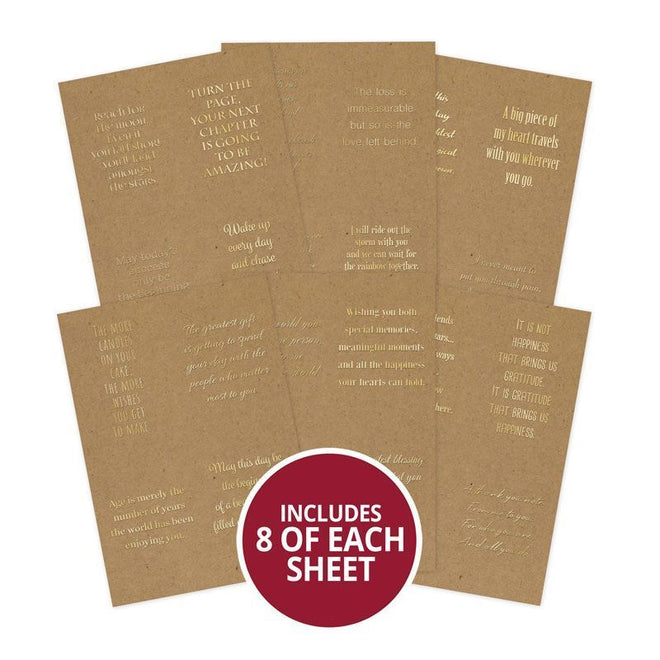 Perfect Verses Foiled Kraft Paper Pad