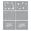 Layered Merry Christmas Foliage Stencils from the Layered Christmas Stencils Collection