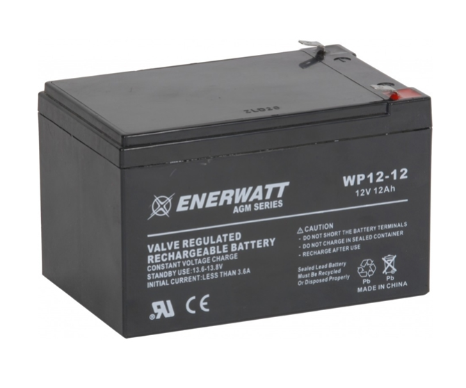 Enerwatt WP12-12 BATTERY AGM 12V 12A SEALED 10-121-10158