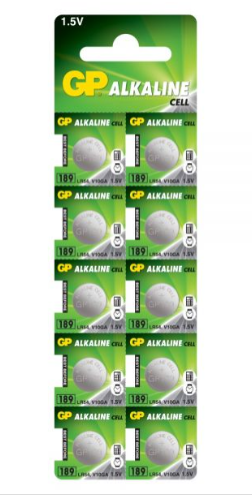189 / LR54 GP WATCH BATTERY BUTTON CELL  - 5 Pack