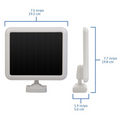 LED Solar Lamp With Motion Detector and Rechargeable Lithium Battery