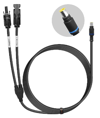 7.3Ft Heavy Duty Solar Panel to DC 8mm Adapter Cable, Waterproof Connection Kit: Solar Generators with 8mm or 7.9mm Input Port