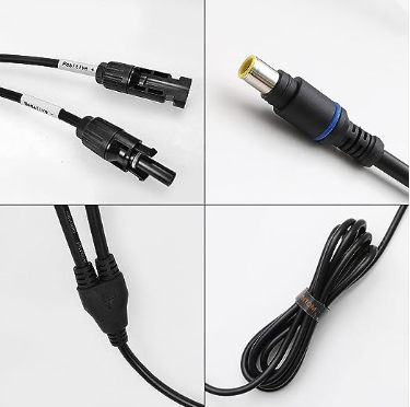 7.3Ft Heavy Duty Solar Panel to DC 8mm Adapter Cable, Waterproof Connection Kit: Solar Generators with 8mm or 7.9mm Input Port