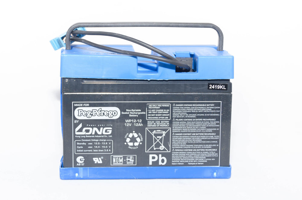 12V Peg Perego Battery 12 Volt 12AH IAKB0501 Blue