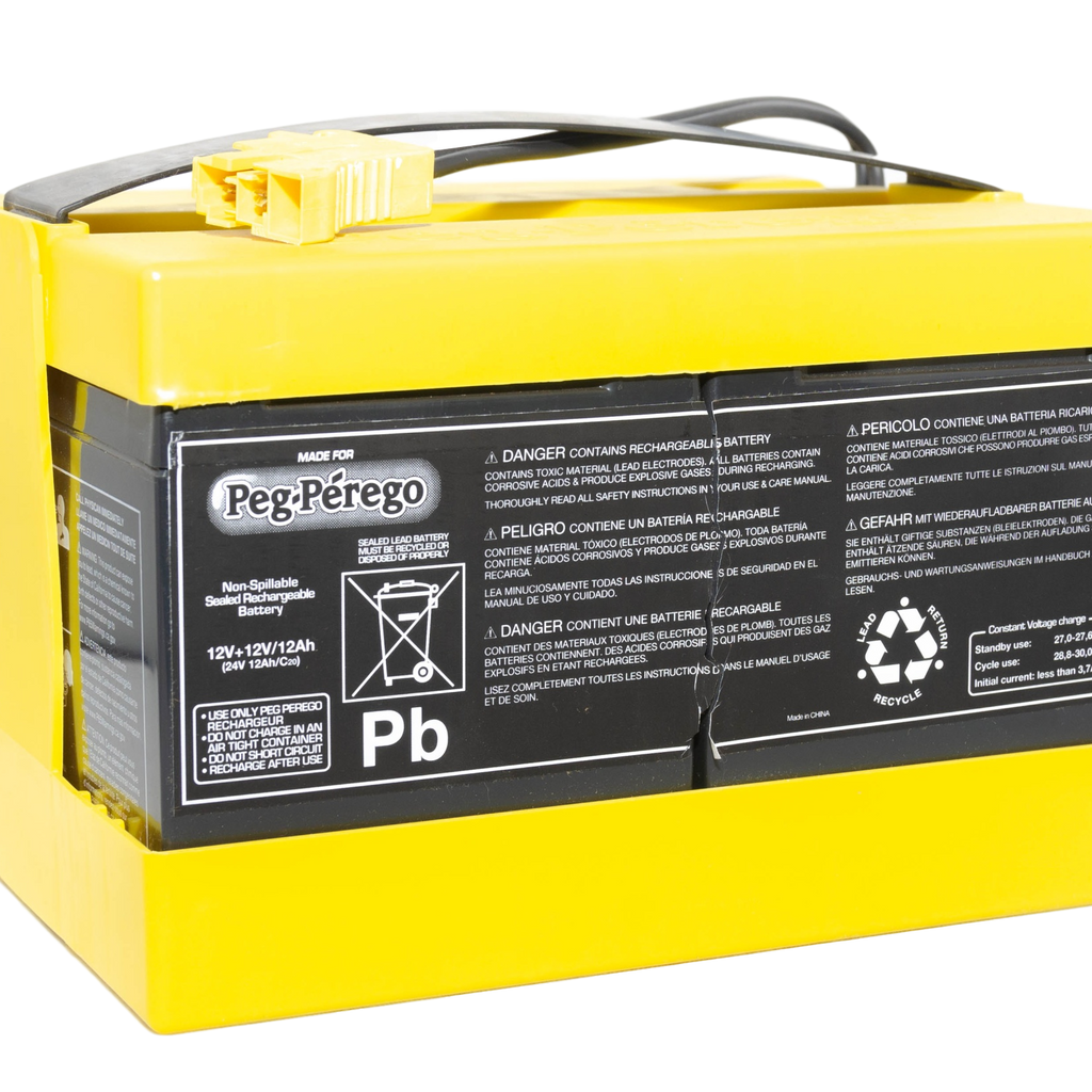 24v peg perego battery Peg Perego 24V 12AH Yellow Battery IAKB0020