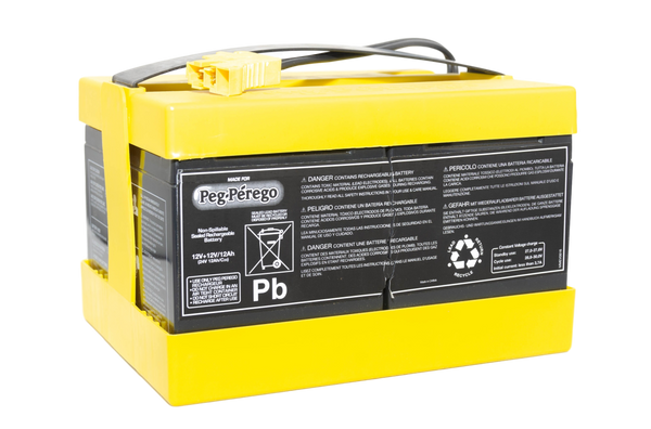 Peg Perego 24V 12AH Yellow Battery IAKB0020  BRS Battery
