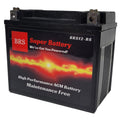 Super Charged BRS12-BS 12v Sealed AGM PowerSport 2 Year Warranty