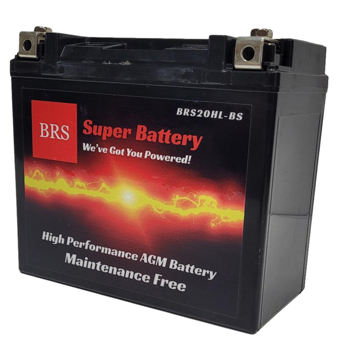 High Performance BRS20HL-BS 12v Sealed AGM PowerSport 2 Year Warranty