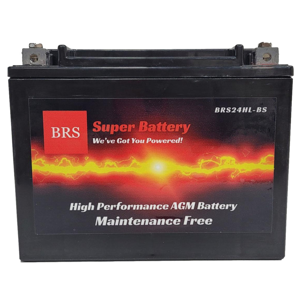 High Performance BRS24HL-BS 12v Sealed AGM PowerSport 2 Year Warranty