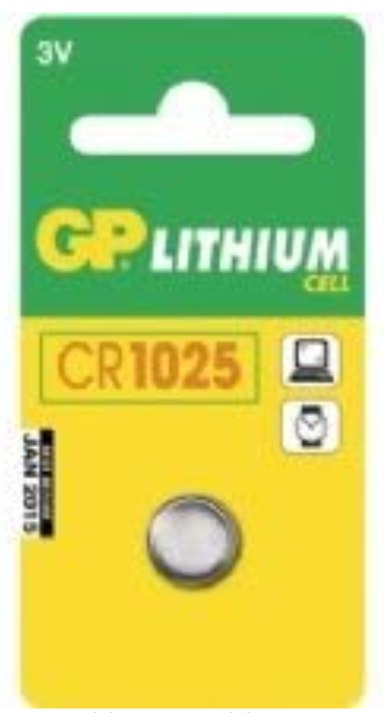 CR1025 GP 3V LITHIUM COIN CELL - 5 Pack