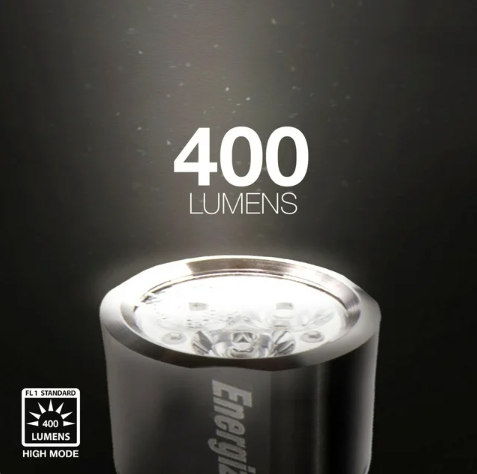 Energizer Vision HD Performance Metal LED Flashlight, 400 LumenS