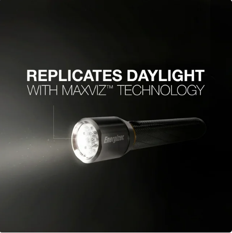 Energizer Vision HD Performance Metal LED Flashlight, 400 LumenS