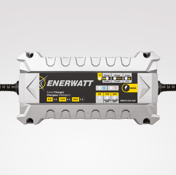EWC61224-563 Enerwatt 6/12/24V 5/6/3A Automatic Charger for Pb