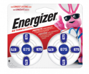 Energizer Hearing Aid Batteries AZ675DP8 - 8 Pack
