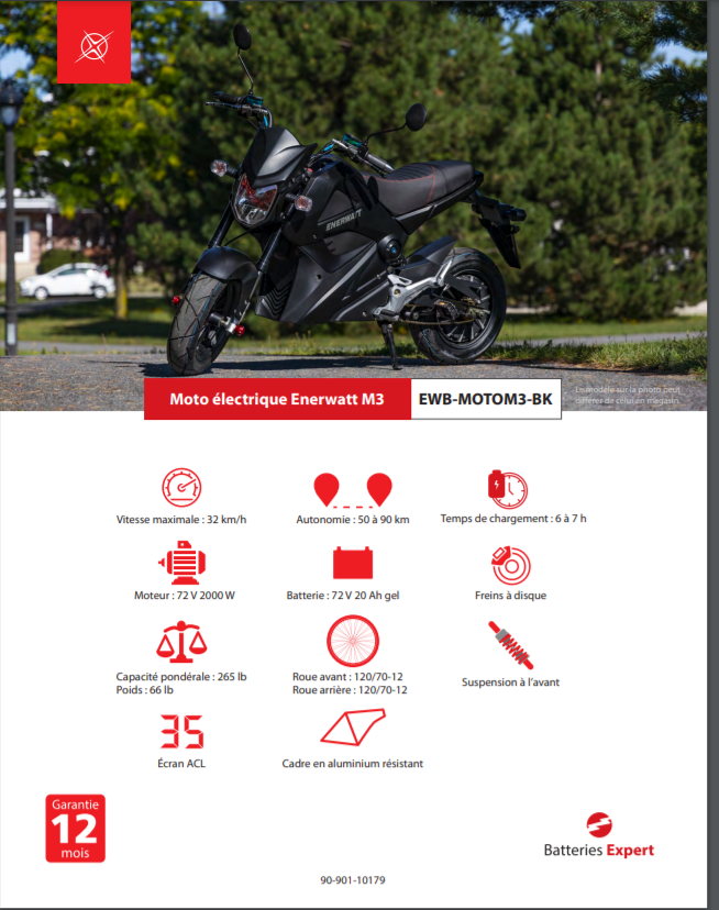 Motorcycle Style e-Bike 72V 2000W