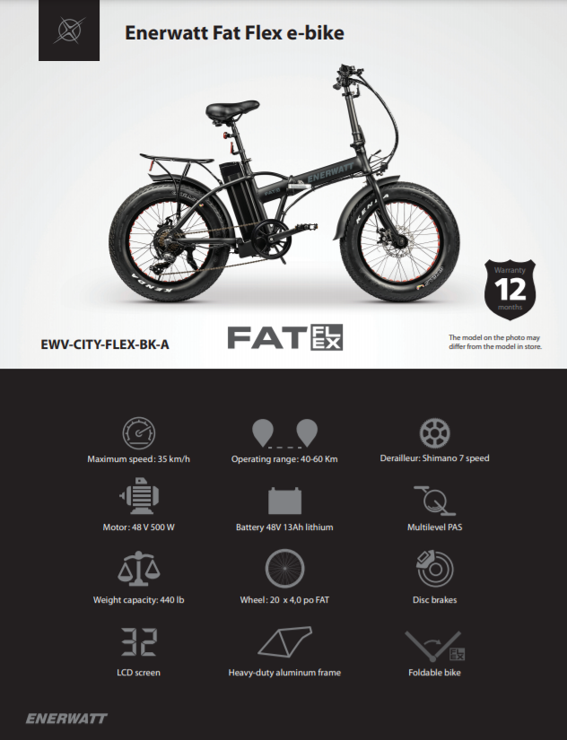 Foldable Big TIRE Electric BIKE 48V