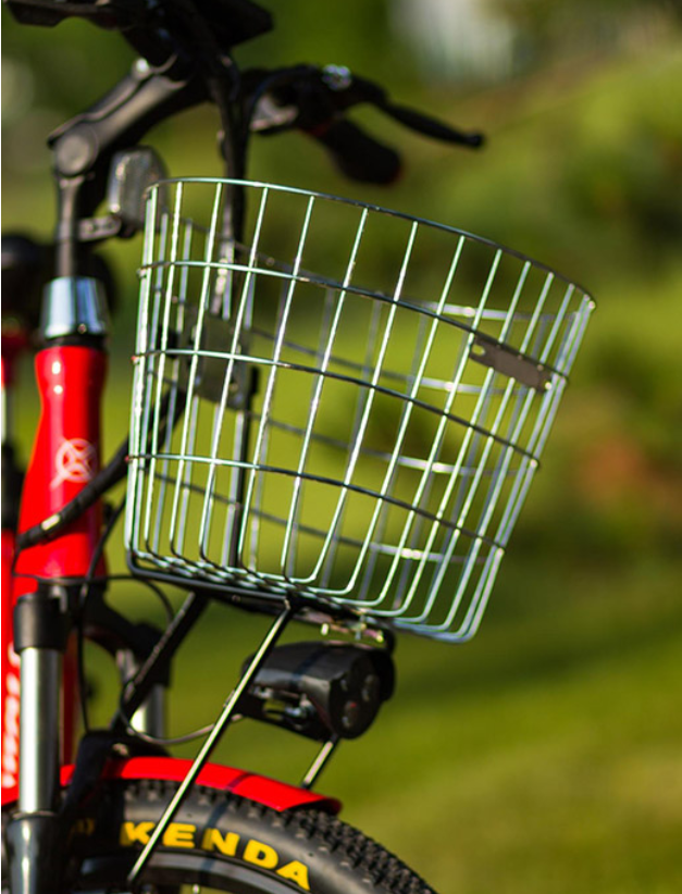 Retro Red Electric Bike 48V