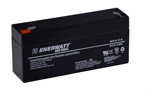 Enerwatt WP3.3-6 BATTERY AGM 6V 3.3A SEALED 10-121-10181