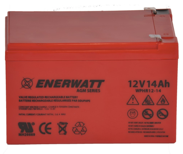 Enerwatt WPHR12-14 BATT AGM 12V 14AH HIGH RATE 10-121-10222