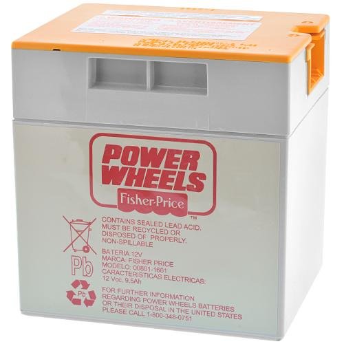 Fisher Price Power Wheels 12V 9.5AH Grey Orange Top Battery