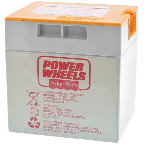 Fisher Price Power Wheels 12V 9.5AH Grey Orange Top Battery *