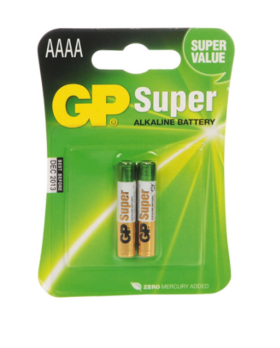 GP SUPER ALKALINE AAAA BATTERIES 2 Pack - GP25A-C2