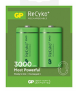 C Rechargeable Battery Ni-MH C 3000mAh GP (card of 2)