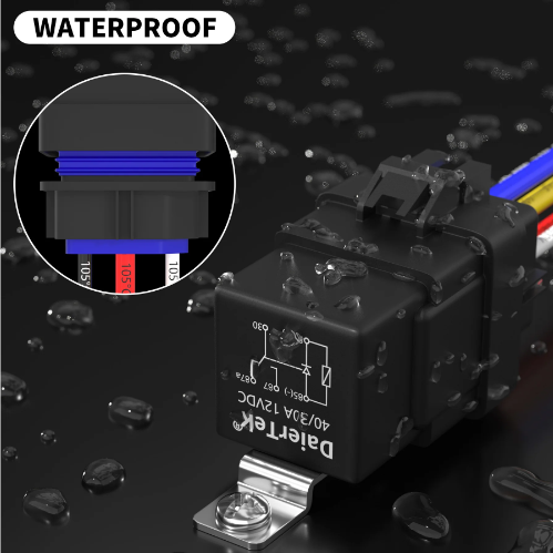 Relay, 4PINS, 12V, without auto fuse