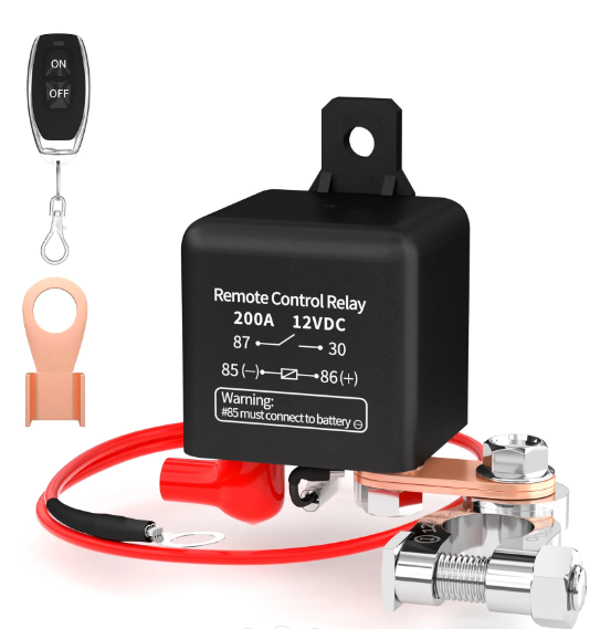 Wireless Key Control, 200A Relay 12VDC