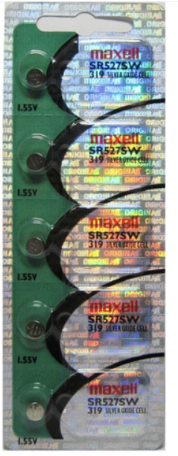 319 MAXELL WATCH BATTERY BUTTON CELL - 5 Pack