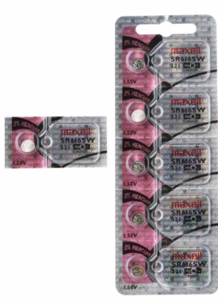 321 MAXELL WATCH BATTERY BUTTON Coin CELL  - 5 Pack