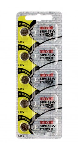 373 / SR916SW MAXELL Watch Battery Button Cell - 5 Pack