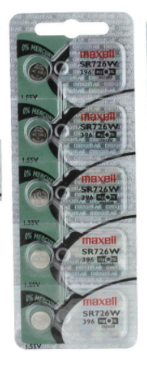 396 MAXELL WATCH BATTERY BUTTON CELL - 5 Pack